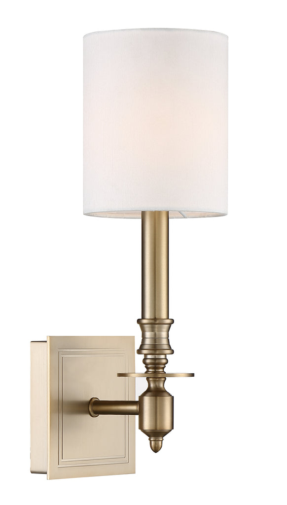 Lloyd 1 Light Aged Brass Sconce Crystorama