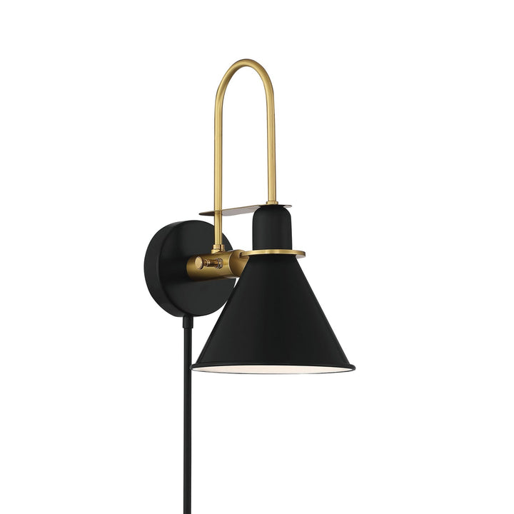 Medford 1 Light Matte Black Sconce Crystorama