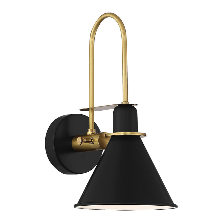 Medford 1 Light Matte Black Sconce Crystorama