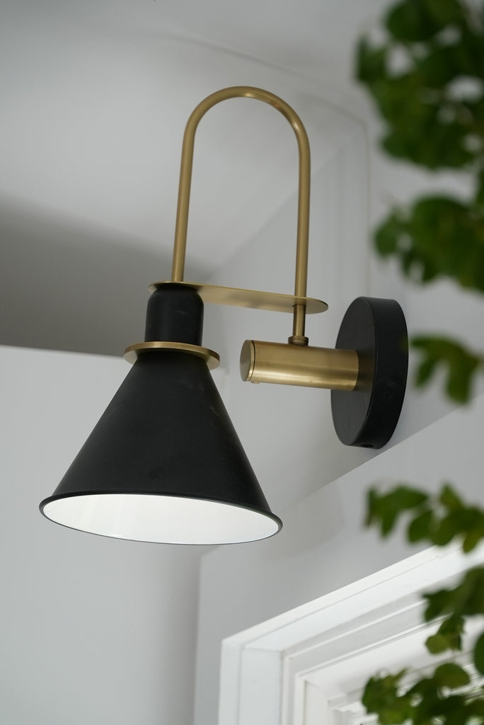 Medford 1 Light Matte Black Sconce Crystorama