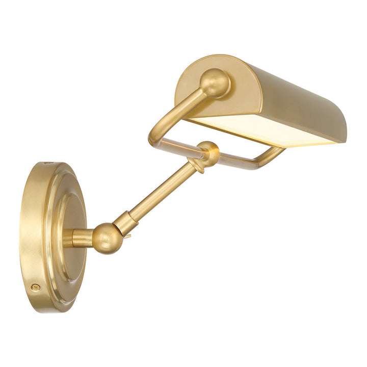 Miller Integrated LED Aged Brass Sconce Crystorama