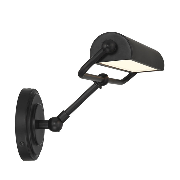 Miller Integrated LED Matte Black Sconce Crystorama