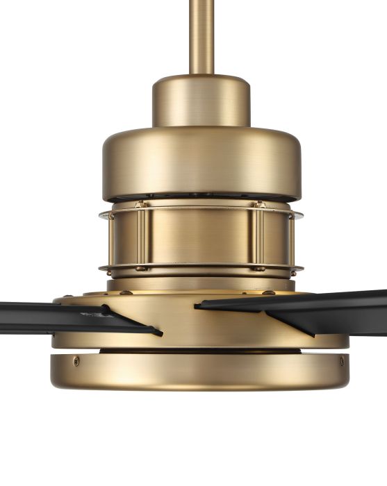 ##Antique Hardware## 72" Mondo in Satin Brass w/ Flat Black Blades