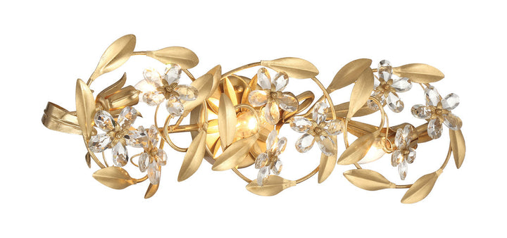 Crystorama Crystorama Marselle 3 Light Antique Gold Bathroom Vanity