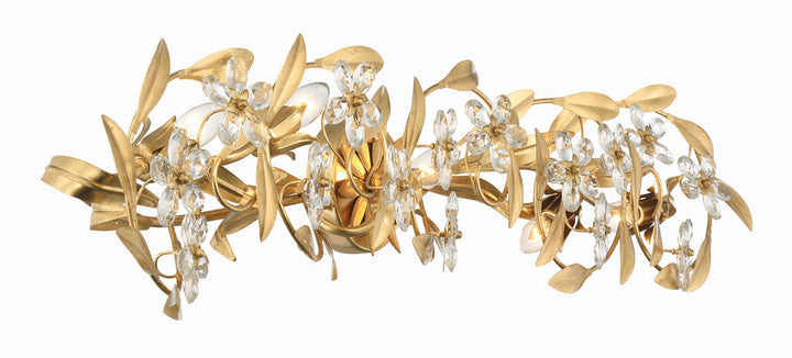 Crystorama Crystorama Marselle 5 Light Antique Gold Bathroom Vanity
