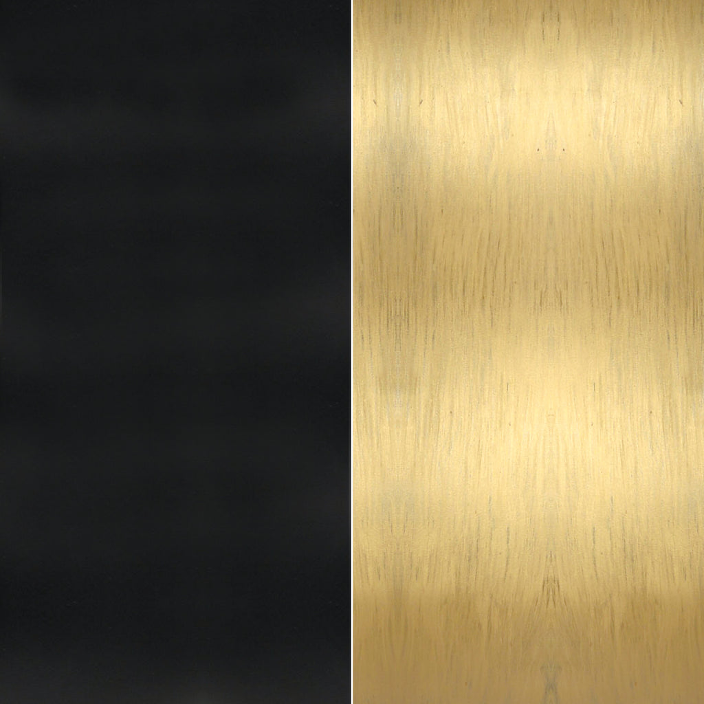 Brian Patrick Flynn Capsule 3 Light Matte Black + Textured Gold Outdoor Post Crystorama