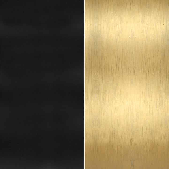Brian Patrick Flynn Capsule 3 Light Matte Black + Textured Gold Outdoor Post Crystorama