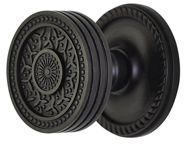 Georgian Roped Rosette Door Set with Rice Pattern Door Knobs (Several Finishes Available) COPPER MOUNTAIN HARDWARE