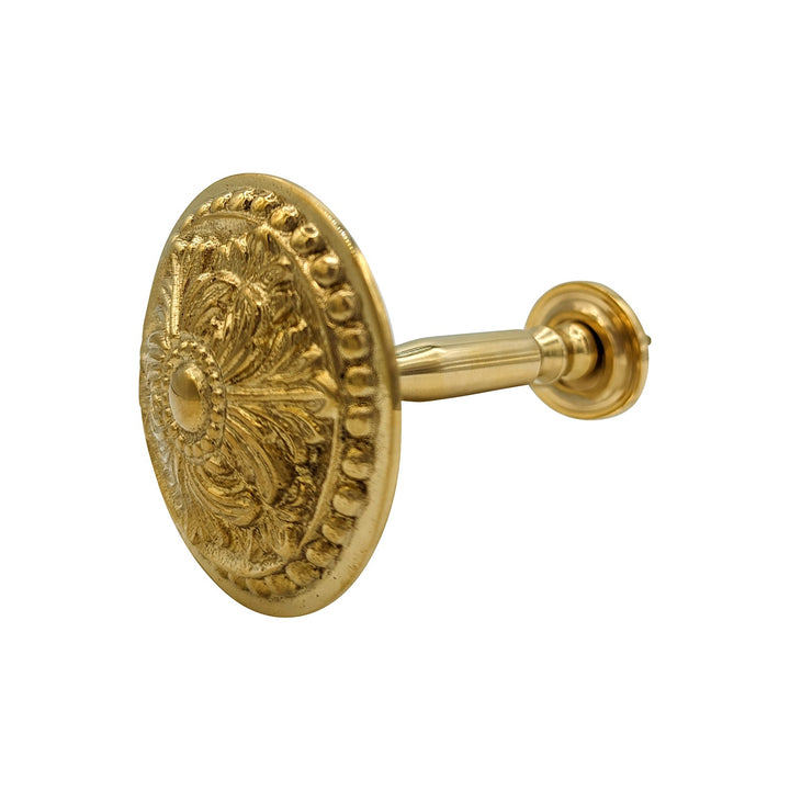 Solid Brass Baroque Style Curtain Tie Back (Polished Brass Finish) COPPER MOUNTAIN HARDWARE