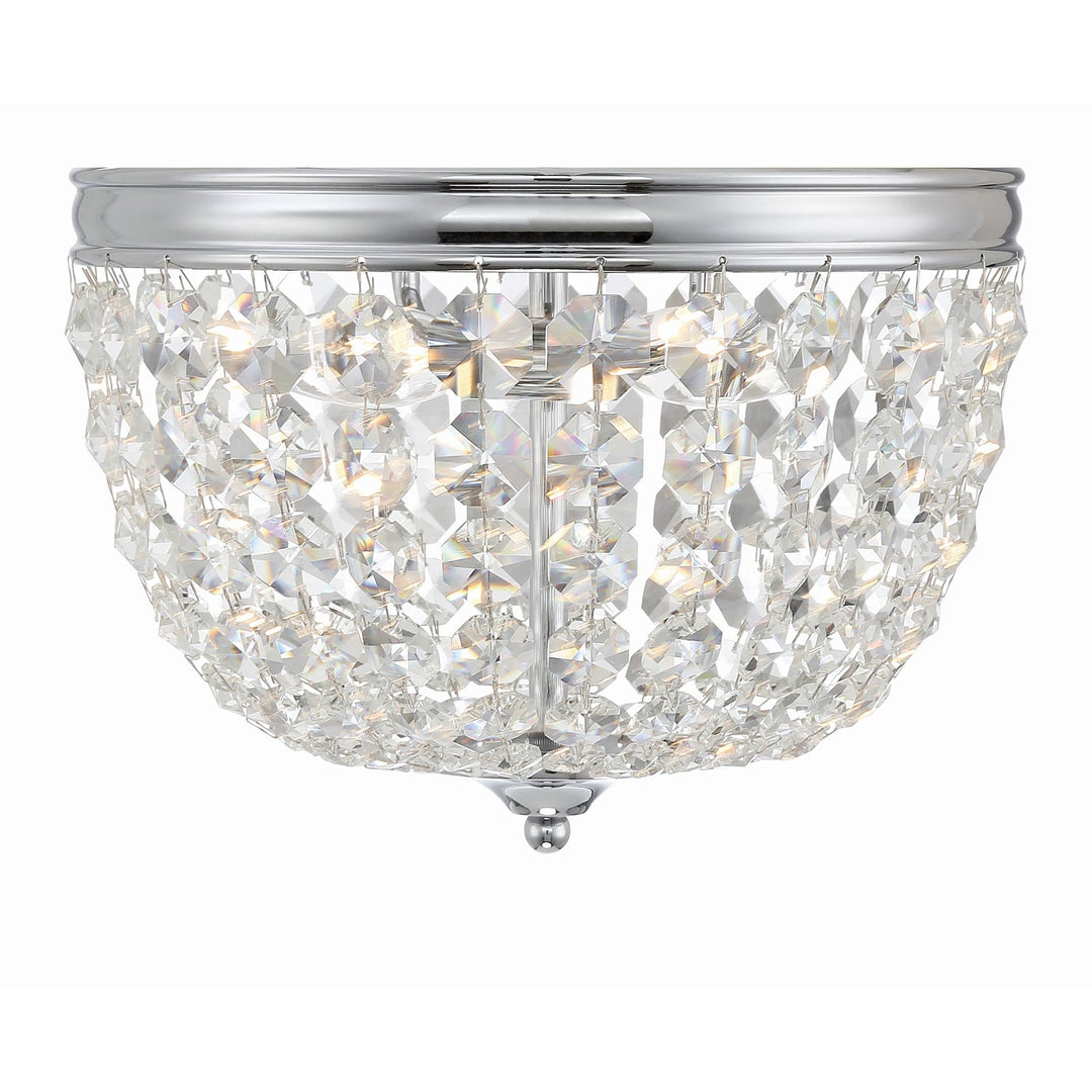 Crystorama Crystorama Nola 2 Light Polished Chrome Flush Mount