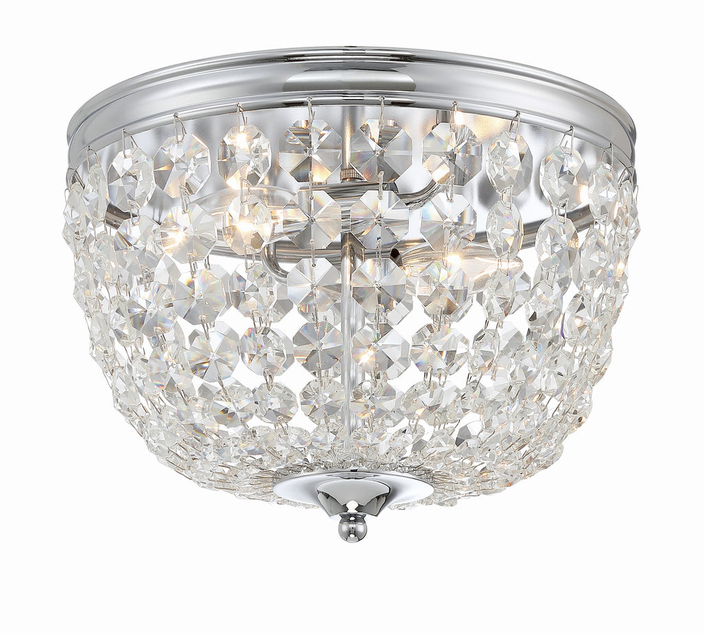 Crystorama Crystorama Nola 2 Light Polished Chrome Flush Mount