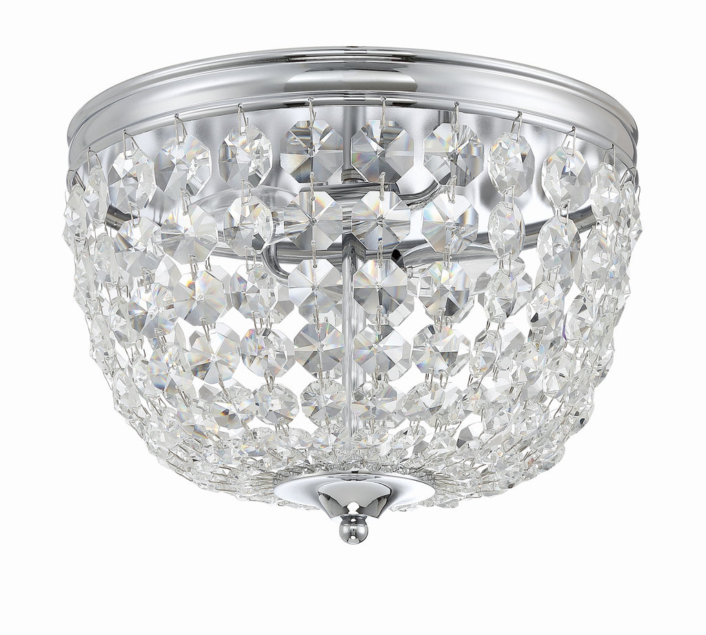 Crystorama Crystorama Nola 2 Light Polished Chrome Flush Mount