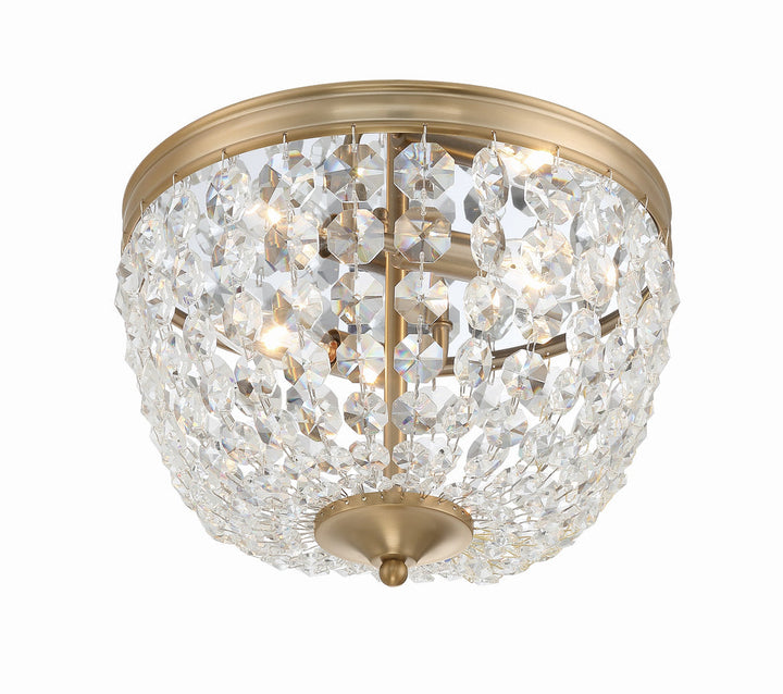 Crystorama Crystorama Nola 2 Light Vibrant Gold Flush Mount