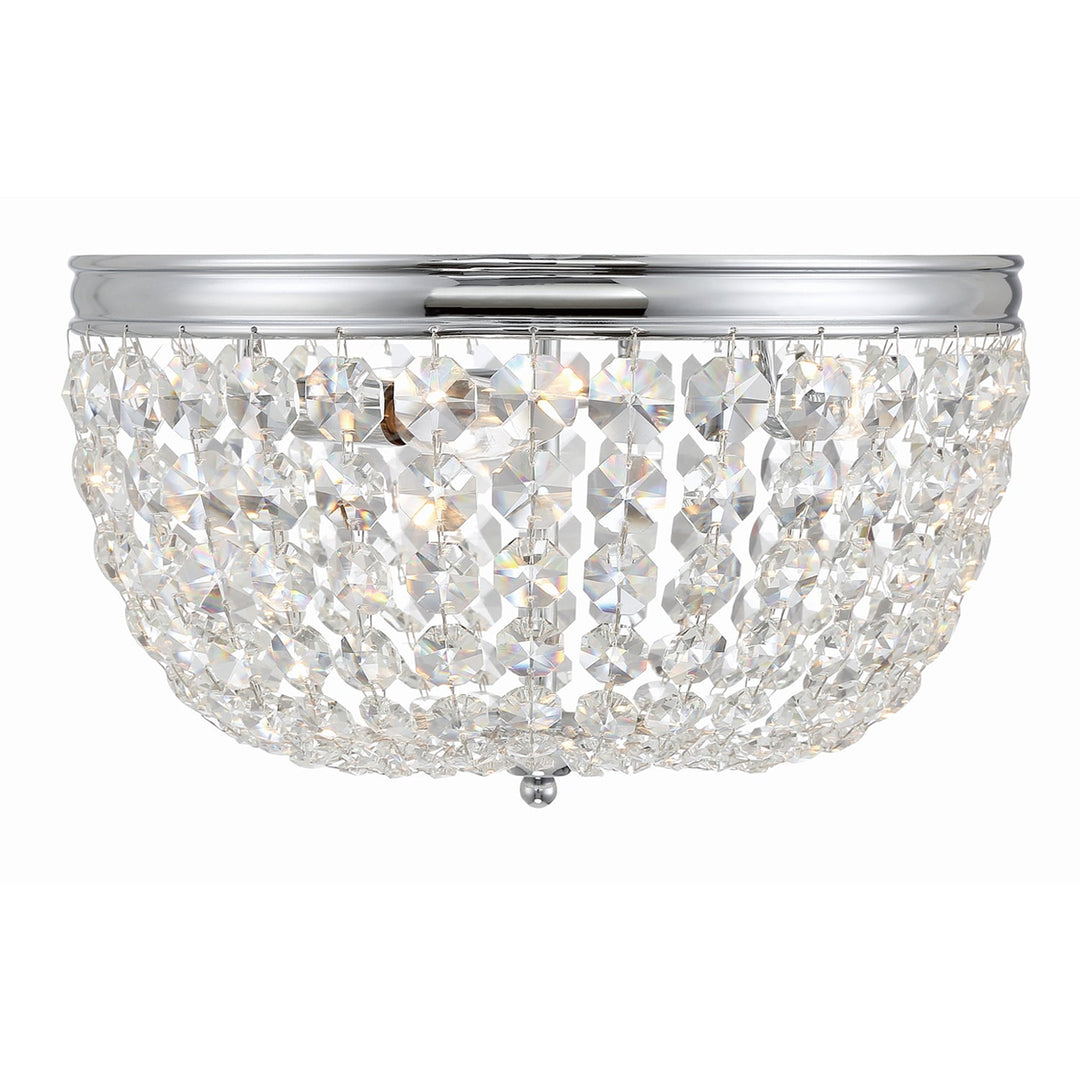 Crystorama Crystorama Nola 3 Light Polished Chrome Flush Mount