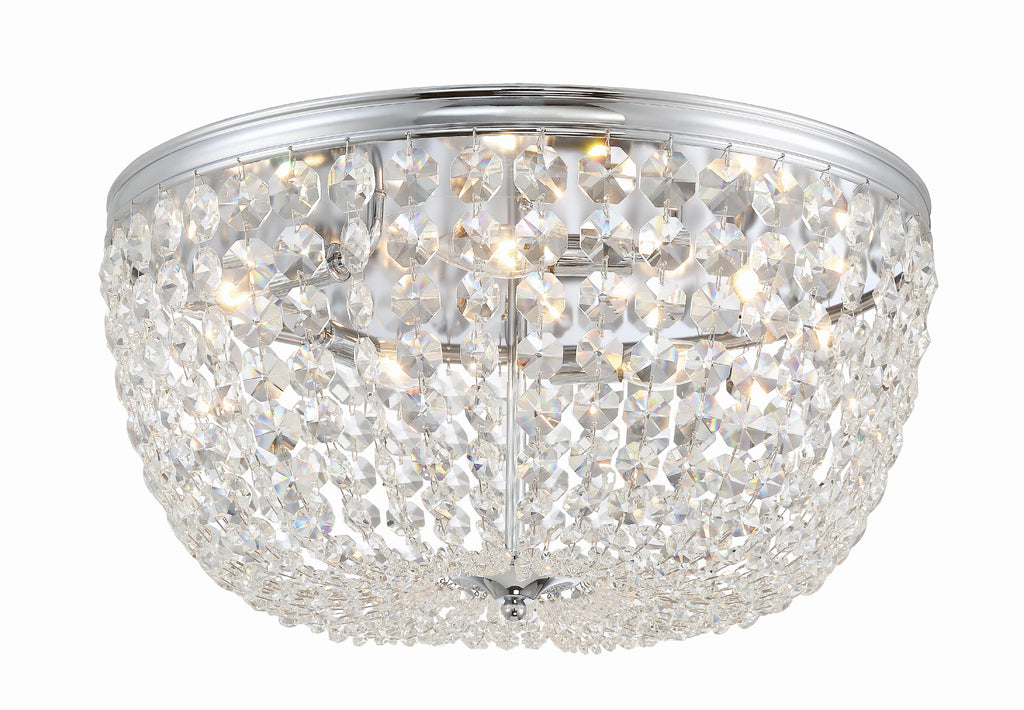 Crystorama Crystorama Nola 5 Light Polished Chrome Flush Mount