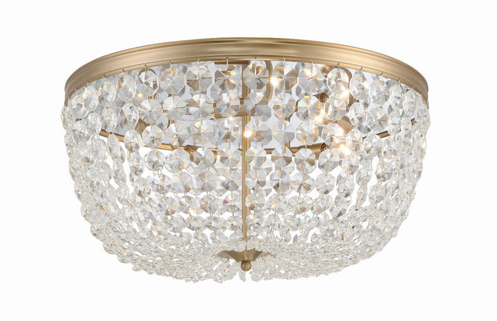 Crystorama Crystorama Nola 5 Light Vibrant Gold Flush Mount