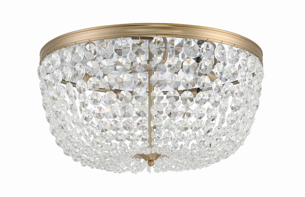 Crystorama Crystorama Nola 5 Light Vibrant Gold Flush Mount