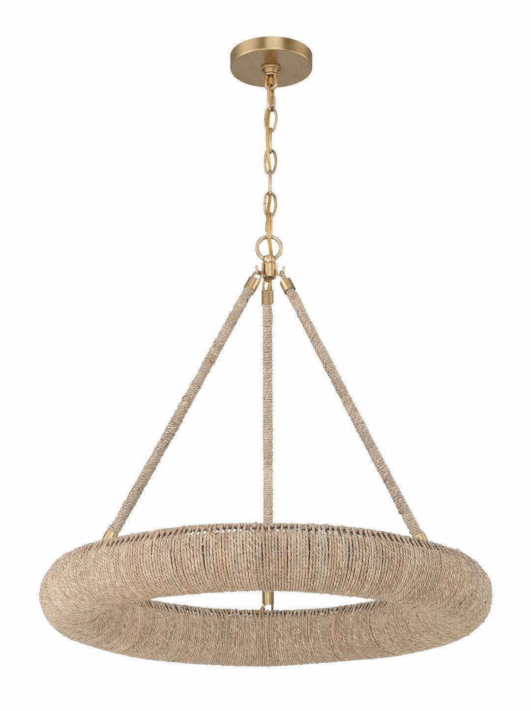 Oakley Integrated LED Soft Gold Chandelier Crystorama