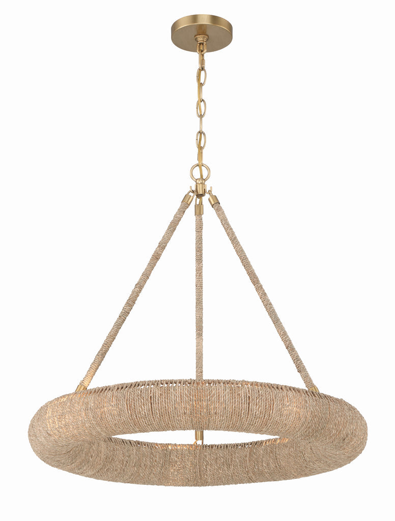 Oakley Integrated LED Soft Gold Chandelier Crystorama