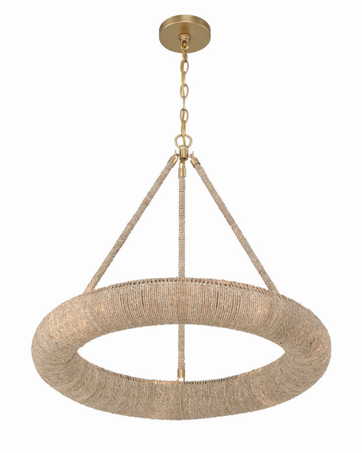 Oakley Integrated LED Soft Gold Chandelier Crystorama