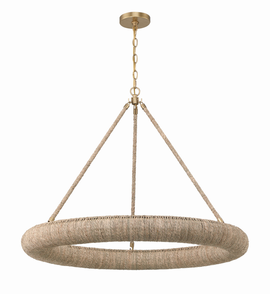 Oakley Integrated LED Soft Gold Chandelier Crystorama