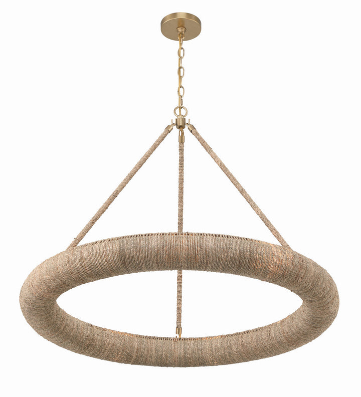 Oakley Integrated LED Soft Gold Chandelier Crystorama