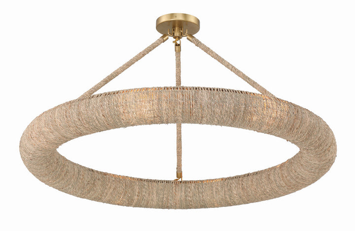 Crystorama Crystorama Oakley Integrated LED Soft Gold Semi Flush Mount