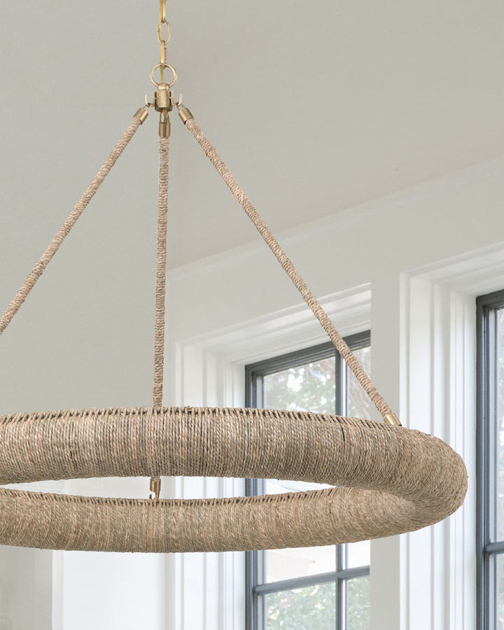 Oakley Integrated LED Soft Gold Chandelier Crystorama