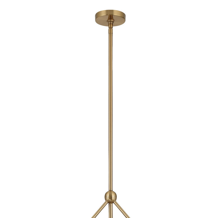 Omni 6 Light Aged Brass Chandelier Crystorama