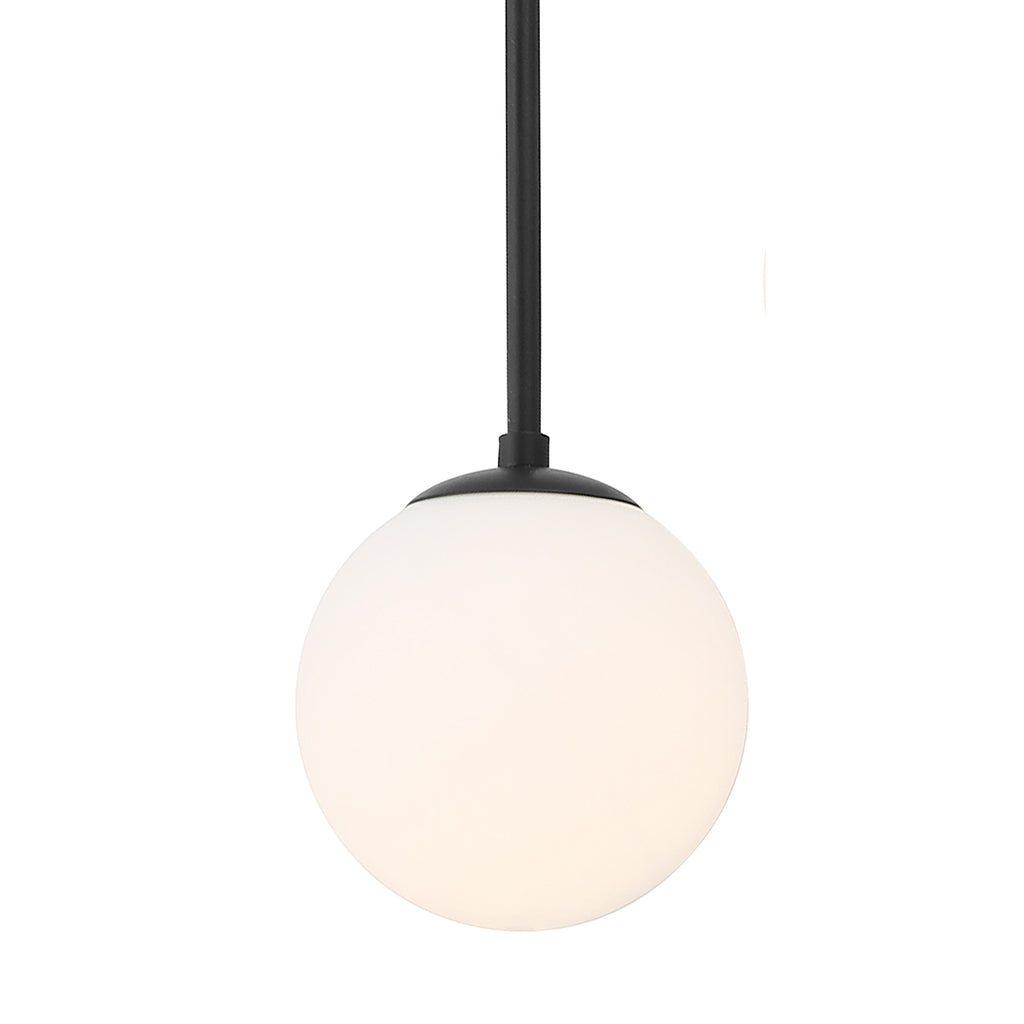 Omni 6 Light Matte Black Chandelier Crystorama