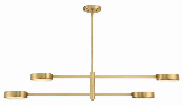 Orson 4 Light Modern Gold Chandelier Crystorama