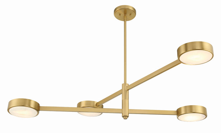 Orson 4 Light Modern Gold Chandelier Crystorama