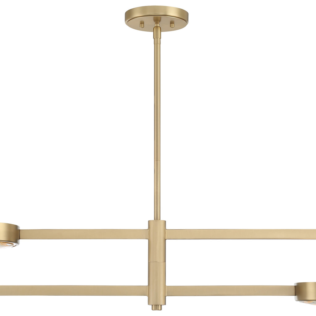 Orson 4 Light Modern Gold Chandelier Crystorama