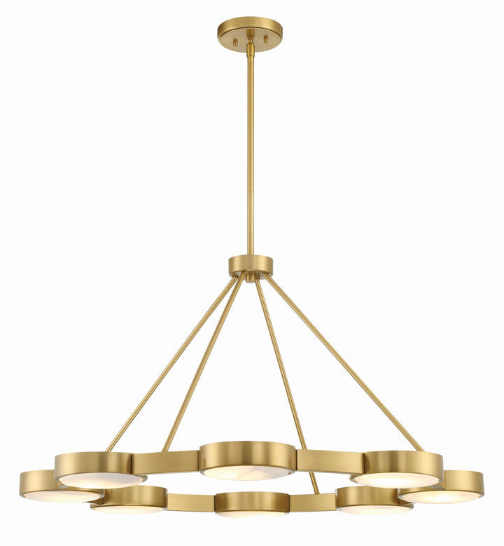 Orson 8 Light Modern Gold Chandelier Crystorama