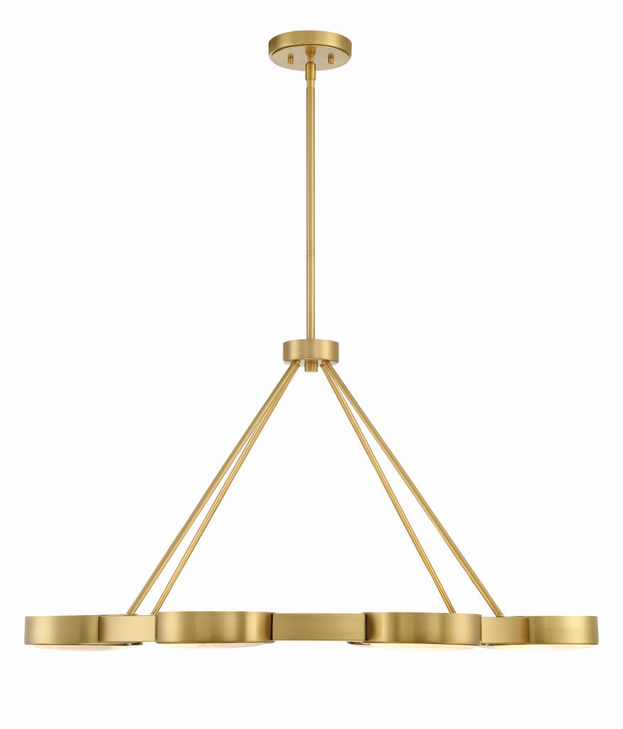 Orson 8 Light Modern Gold Chandelier Crystorama