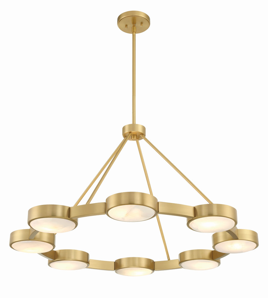 Orson 8 Light Modern Gold Chandelier Crystorama