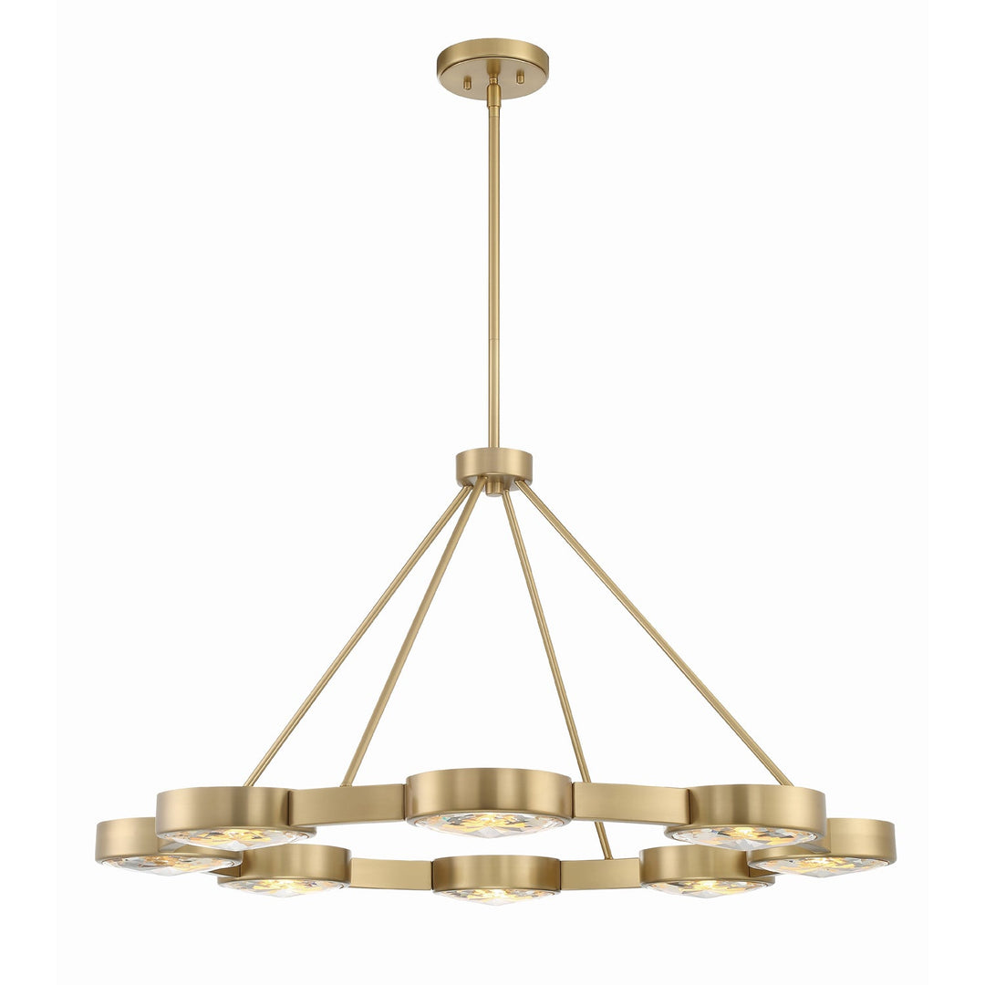 Orson 8 Light Modern Gold Chandelier Crystorama