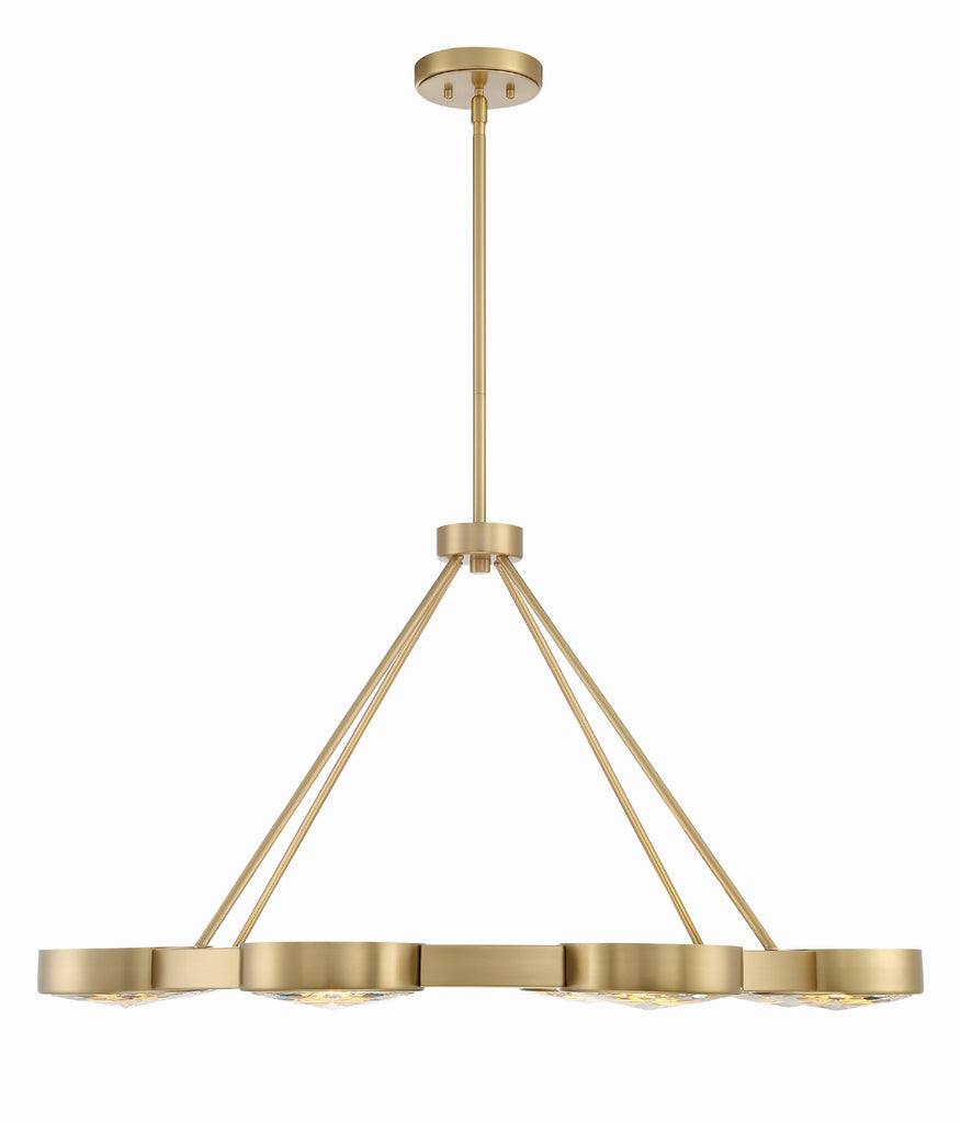 Orson 8 Light Modern Gold Chandelier Crystorama