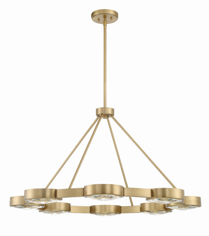 Orson 8 Light Modern Gold Chandelier Crystorama