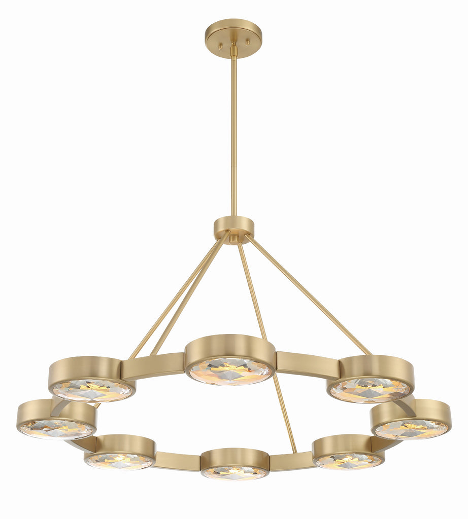 Orson 8 Light Modern Gold Chandelier Crystorama