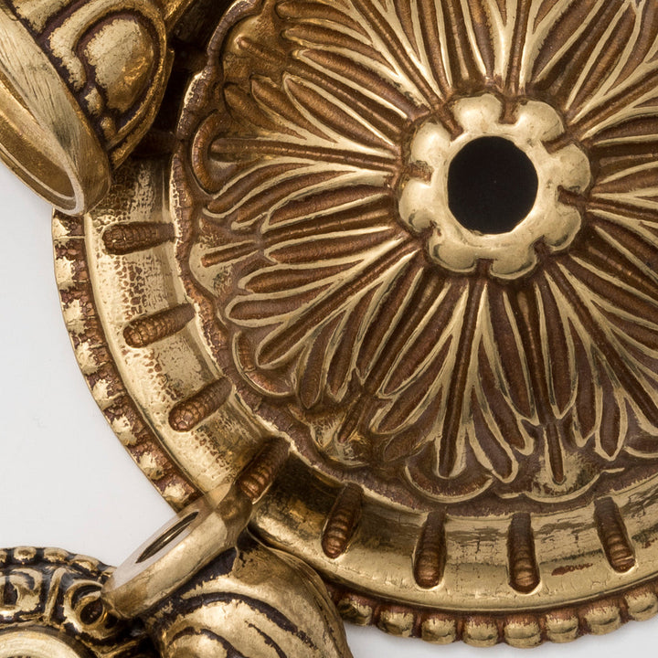Crystorama 3 Light Clear Hand Cut Olde Brass Flush Mount Crystorama