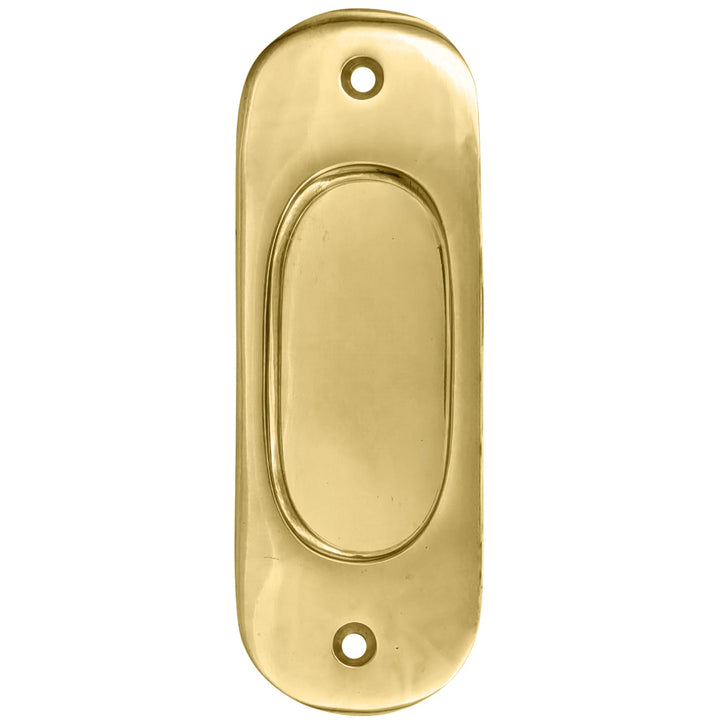 5 Inch Traditional Oval Pocket Door Pull (Several Finishes Available) COPPER MOUNTAIN HARDWARE