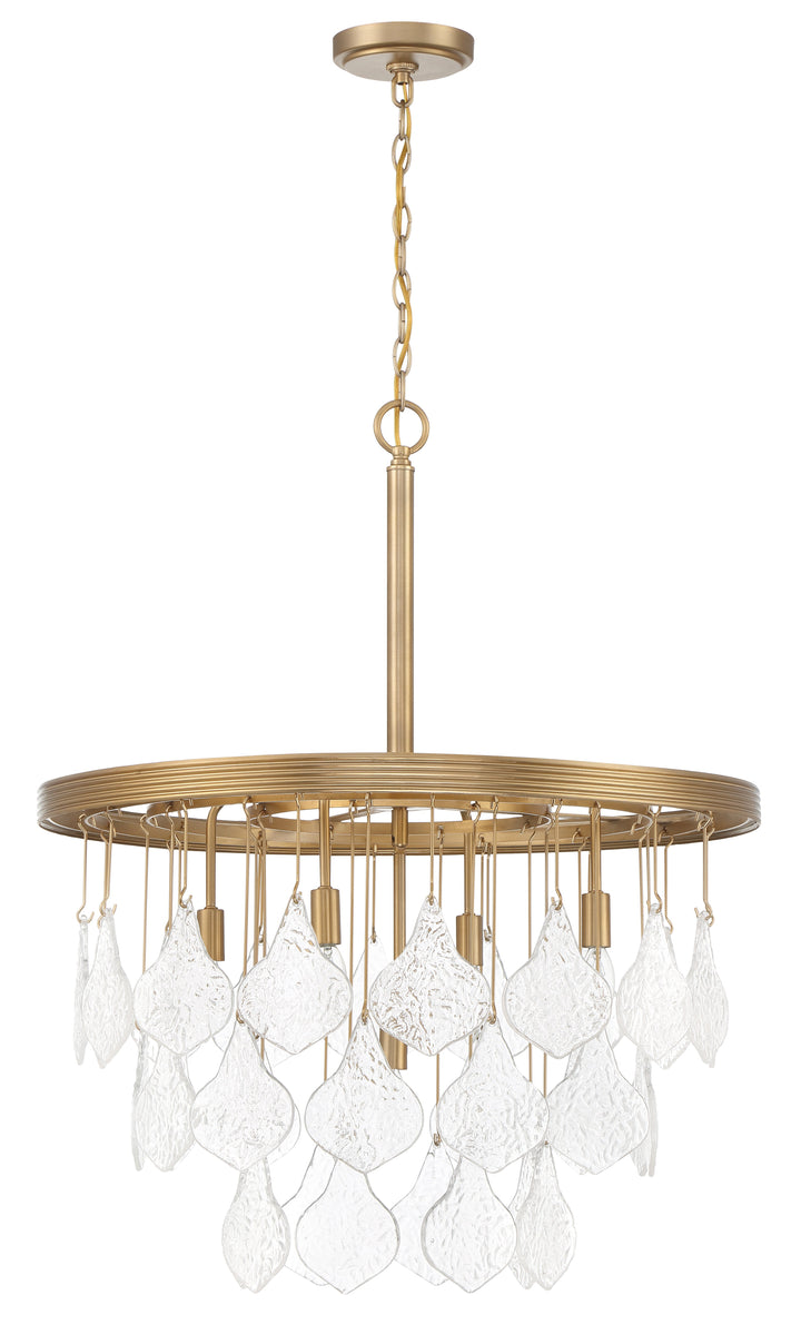 Vesi 5 Light Pendant in Satin Brass Pendant Craftmade