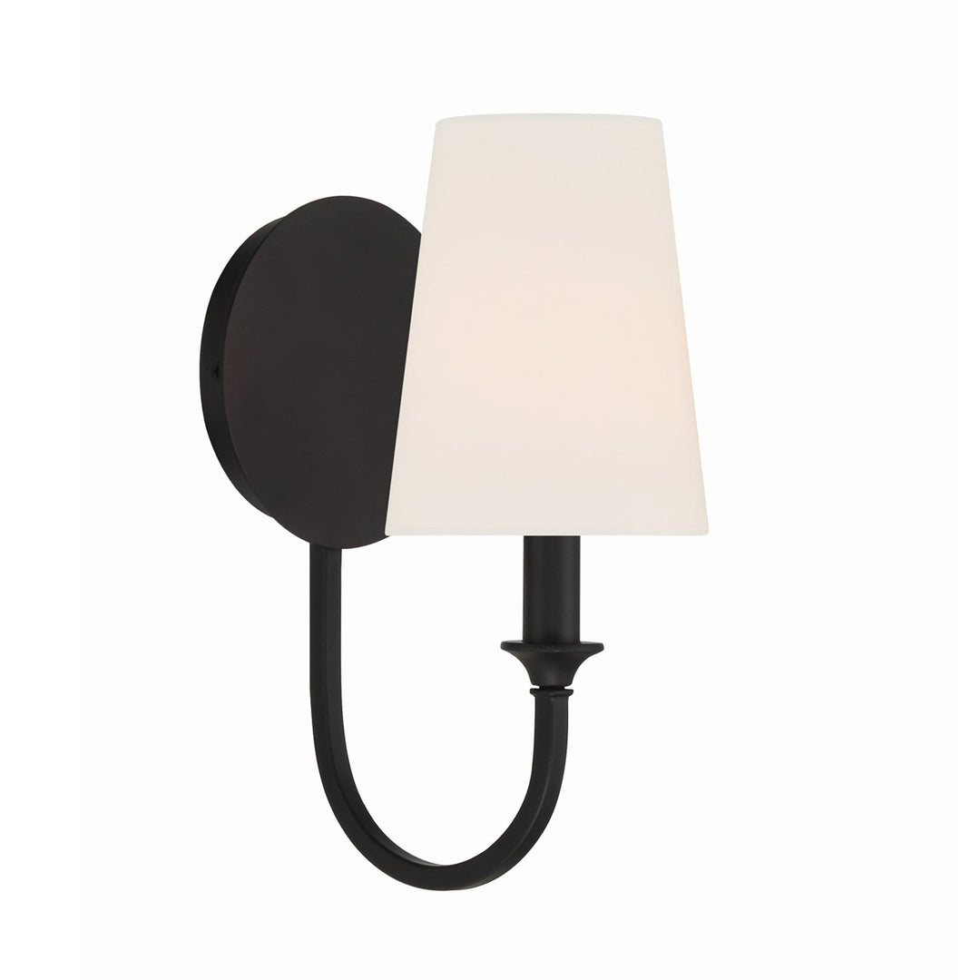 Payton 1 Light Black Forged Sconce Crystorama