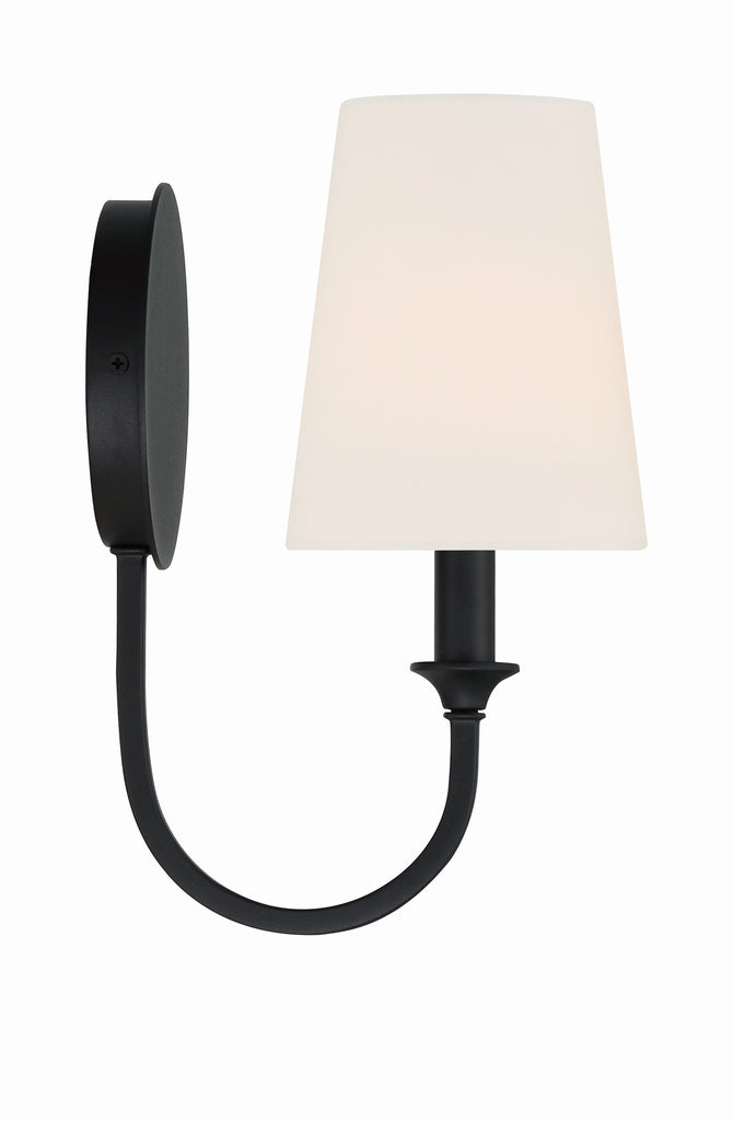 Payton 1 Light Black Forged Sconce Crystorama