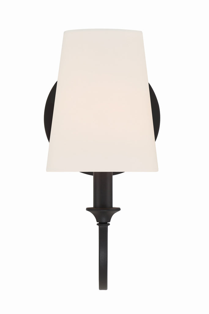 Payton 1 Light Black Forged Sconce Crystorama