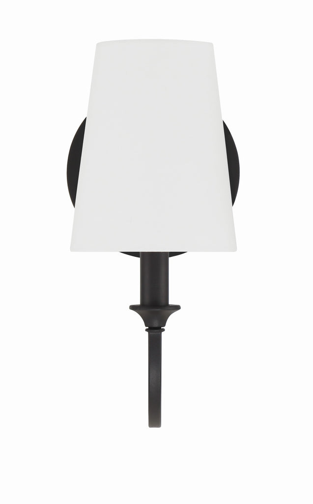 Payton 1 Light Black Forged Sconce Crystorama