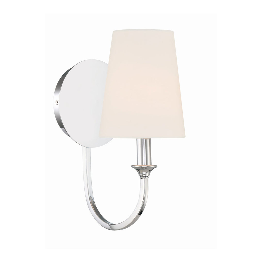 Payton 1 Light Polished Chrome Sconce Crystorama