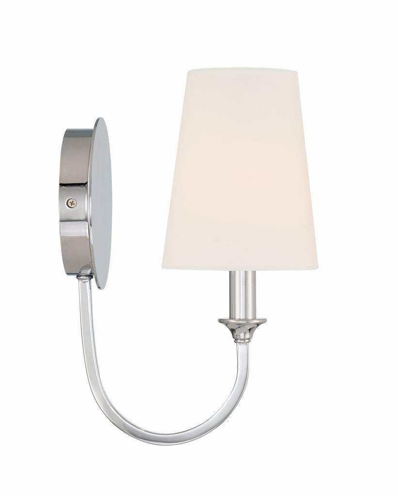 Payton 1 Light Polished Chrome Sconce Crystorama