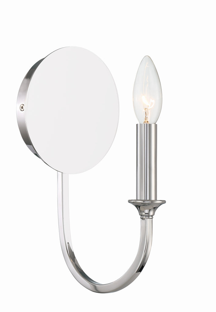 Payton 1 Light Polished Chrome Sconce Crystorama